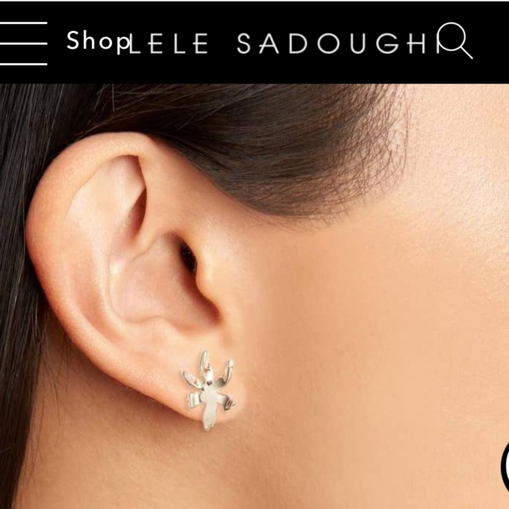 Lele Sadoughi Flower Stud Earrings